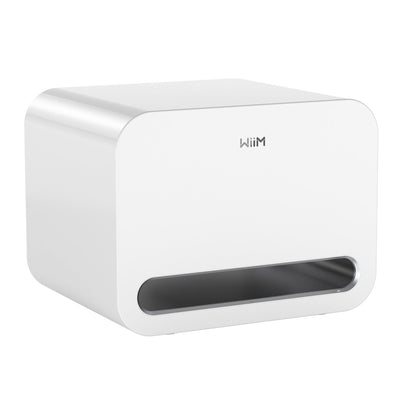 WiiM AMP ULTRA Streaming Amp Silver with WiiM Sound Mulitroom Speakers Pair & Sub Pro Subwoofer White HiFi Package