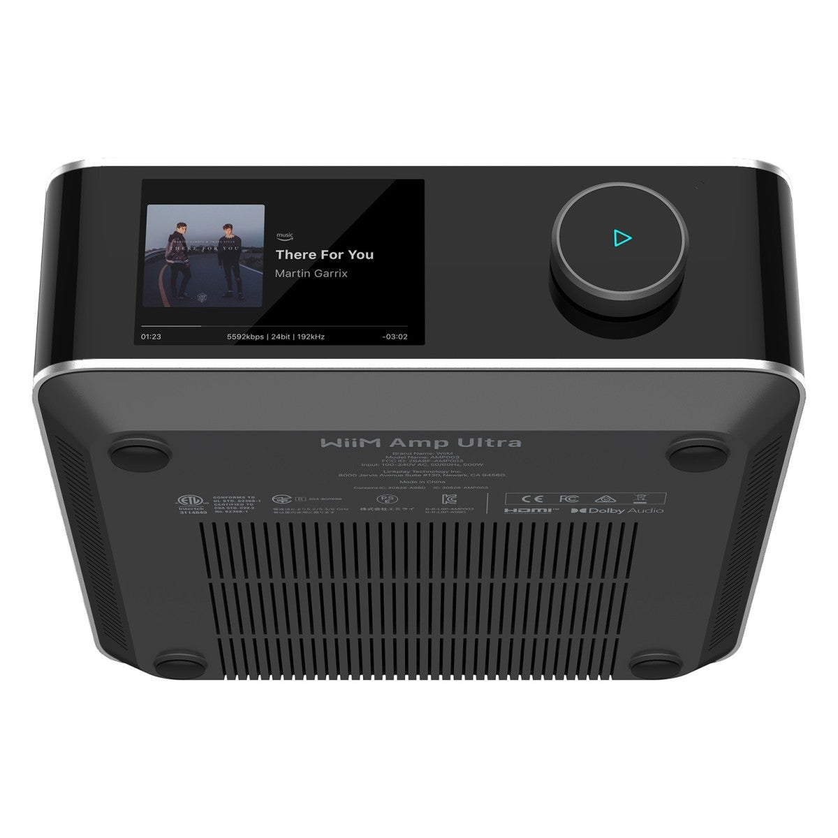 WiiM AMP ULTRA Streaming Amp Silver with WiiM Sound Mulitroom Speakers Pair & Sub Pro Subwoofer White HiFi Package