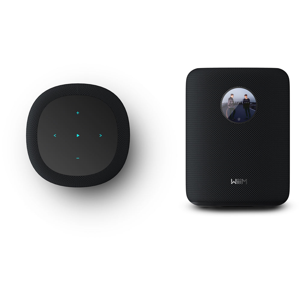 WiiM SOUND Wireless Multiroom Smart Speaker with Display - Black