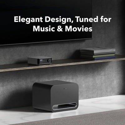 WiiM Sub Pro Wireless Subwoofer with WiiM SOUND Wireless Multiroom Smart Speakers Pair - Black