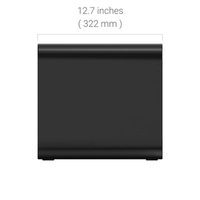 WiiM Sub Pro Wireless Subwoofer with WiiM SOUND Wireless Multiroom Smart Speakers Pair - Black