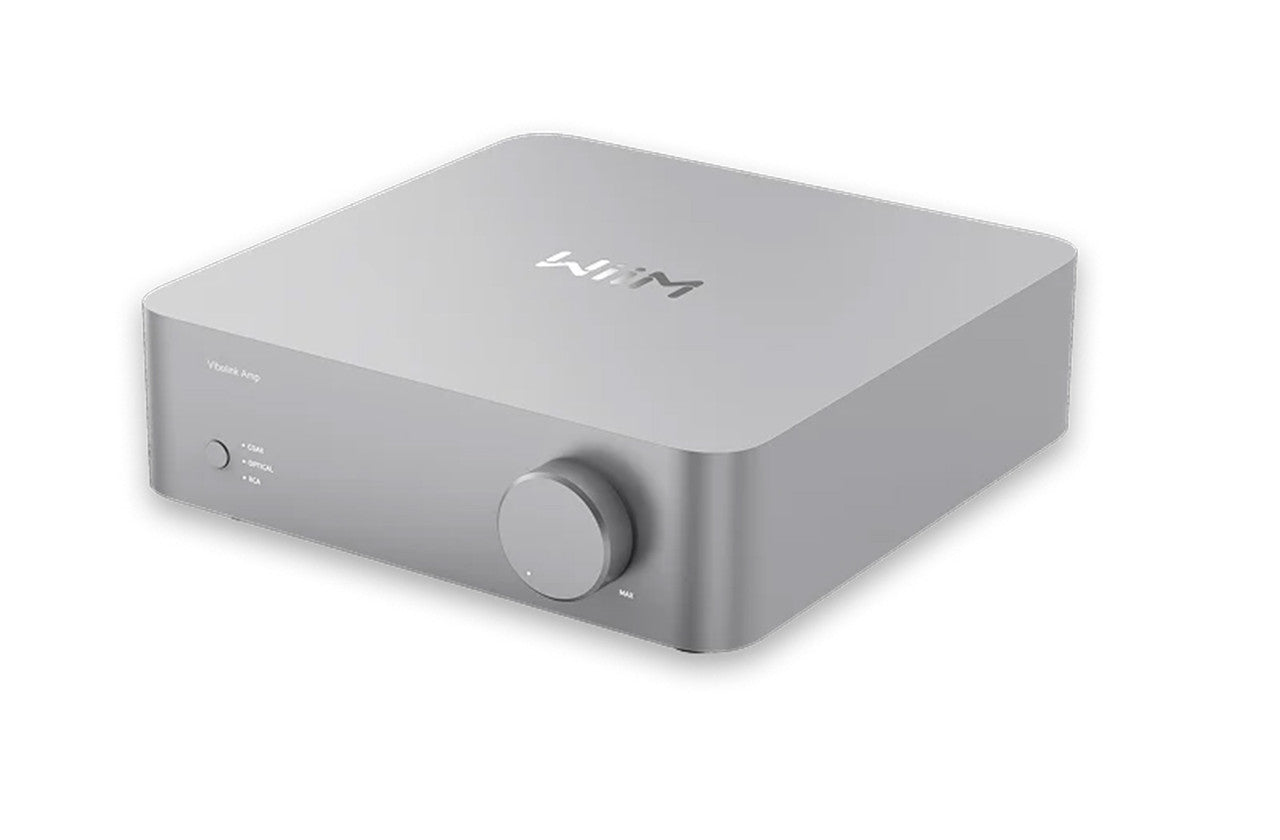 WiiM Vibelink Amp High-Performance Stereo Amplifier Silver