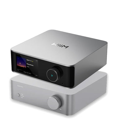WiiM Vibelink Amp High-Performance Stereo Amplifier with ULTRA Music Streamer Silver