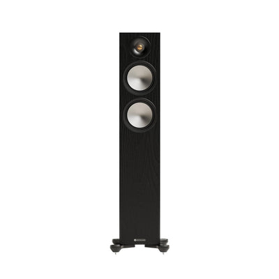 Yamaha AS501 Integrated Amplifier with Monitor Audio Bronze 300 7G Floorstanding Speakers Pair Black HiFi Package