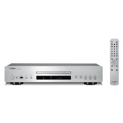 Yamaha R-N600A Network Stereo Receiver and CD-S303 CD Player Silver HiFi Package