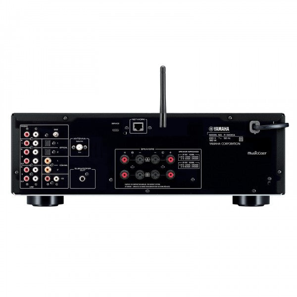 Yamaha R-N600A Network Stereo Receiver and CD-S303 CD Player Silver HiFi Package